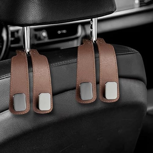 SNAHLPER 2 Stücke Autositz Doppelhaken für Toyota RAV4 XA50 2019 2020 2021 2022 2023 2024, Auto Kopfstützen Haken, Multifunktionale Lagerung Hake, zum Aufhängen von Taschen,Brown SNAHLPER 2 Stücke Autositz Doppelhaken für Toyota RAV4 XA50 2019 2020 2021 2022 2023 2024, Auto Kopfstützen Haken, Multifunktionale Lagerung Hake, zum Aufhängen von Taschen,Brown von SNAHLPER