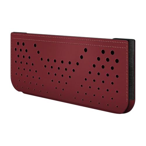 Auto Seite Tasche Veranstalter für VW T-ROC 2021 2022 2023 2024, Mini Organizer aus Leder, Multifunktion Seitliche Aufbewahrungstasche Autositze,Wine red von SNAHLPER
