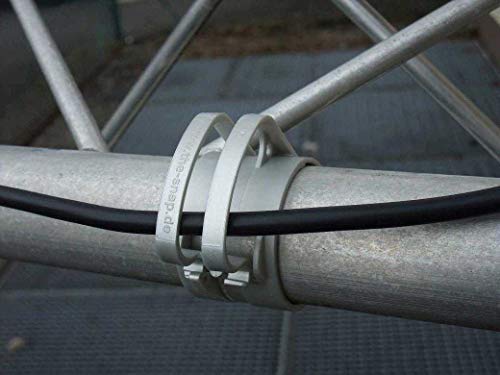 10 x THE SNAP Traversenklammer Light Grau ohne Steckdosenhalter (10x SNAP light Grau) von SNAP