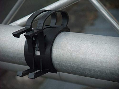 10 x THE SNAP Traversenklammer Schwarz mit Steckdosenhalter (10x SNAP Schwarz) von Snap
