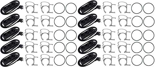 20 x THE SNAP Traversenklammer Grau mit Steckdosenhalter incl. Gummiring + 10 x 3-fach Schuko Steckdosenleiste (20x SNAP Grau incl. O-Ring + 10x 3-fach Leiste) von SNAP