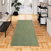 Snapstyle - Hochflor Langflor Teppich Läufer Cottage Grün - 80x240 cm von SNAPSTYLE