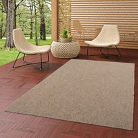 Kunstrasen Rasenteppich mit Noppen Wetterfest Balkon Terrasse Outdoor Teppich - 200x150 cm, Beige von SNAPSTYLE