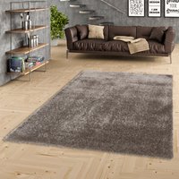 Luxus Hochflor Langflor Teppich Bilbao Grau - 160x200 cm von SNAPSTYLE