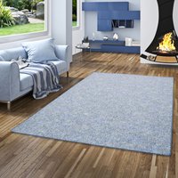 Snapstyle - Schlingen Teppich Memory Blau Meliert - 100x100 cm von SNAPSTYLE
