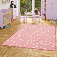 Snapstyle - Kinder Spiel Teppich Sterne Rosa - 100x100 cm von SNAPSTYLE