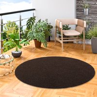 Snapstyle - Kunstrasen Rasenteppich mit Noppen Kingston Braun Rund - 133 cm Rund von SNAPSTYLE