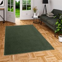 Trend Velours Teppich Joy Meliert Grün - 133x133 cm von SNAPSTYLE