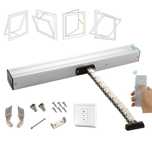 SNBGRYE Elektrischer KettenfensteröFfner Mit Fernbedienung Und Schalter, DC24V Automatischer FensteröFfner, Hub 300mm -1000mm, FüR Dachfenster GewäChshaus, DachlüFtung,300mm SNBGRYE Elektrischer KettenfensteröFfner Mit Fernbedienung Und Schalter, DC24V Automatischer FensteröFfner, Hub 300mm -1000mm, FüR Dachfenster GewäChshaus, DachlüFtung,300mm von SNBGRYE