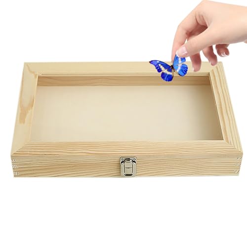 SNBGRYE Probenschaukasten, Gesteins- Und Mineralien-Sammelkasten, Holzprobenkasten Mit Transparentem Deckel, Auch Geeignet FüR Kristall-, Edelstein- Und Schmucksammlung SNBGRYE Probenschaukasten, Gesteins- Und Mineralien-Sammelkasten, Holzprobenkasten Mit Transparentem Deckel, Auch Geeignet FüR Kristall-, Edelstein- Und Schmucksammlung von SNBGRYE