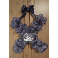 Let Es Go X - Xavier University Musketiere X Deco Mesh Kranz von SNCSquirrelsNest