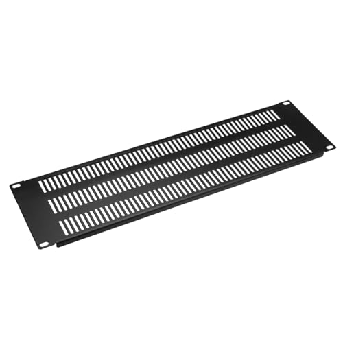 SNDLINK 1U 4er-Pack vertikal belüftete Blindblende für 48,3 cm Server-Rack-Schrank oder Gehäuse, Metall-Rack-Montage-Füllplatte (3U, 1 Stück, vertikal belüftet) von SNDLINK