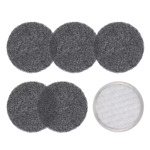 SNDOAS Ersatzfilter YYCF-MH02 Set 6er, Inkl. Aktivkohlefilter 5er, 3-lagige Aluminiumfilter 1er, Zubehör für Tragbare Dunstabzugshaube YYMHTBX8N, YYMHTBX8G von SNDOAS