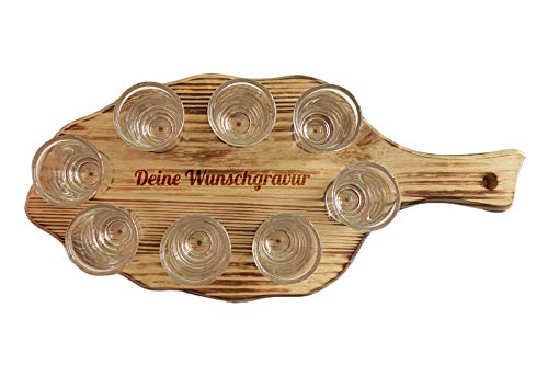 SNEG-DE Schnapsglasträger mit individueller Gravur inkl. Schnapsgläser | individuelle Textgravur | Geschenk | Abschied | Geburtstag | Junggesellenabschied SNEG-DE Schnapsglasträger mit individueller Gravur inkl. Schnapsgläser | individuelle Textgravur | Geschenk | Abschied | Geburtstag | Junggesellenabschied von SNEG-DE