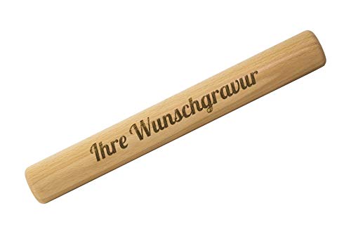 Staffelstab aus Holz mit individueller Gravur – personalisiertes Staffelholz mit Wunschtext & Motiv – 30 cm – Geschenk für Abschied, Staffelübergabe, Führungskräfte, Teamleiter & Kollegen von SNEG