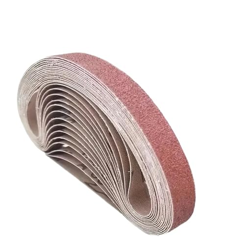 10-teiliges Mini-Bandschleifer-Set – kompaktes, tragbares Design for Schleifen, Polieren und Entrosten 520 x 20 mm (Körnung 60–800) Für Zum Schleifen, Feilen(100 Grit) von SNGUOQ