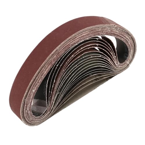 18-teiliges Schleifband, 533 x 30 mm, braun, Schleifbänder, gemischtes Set for Schleifen und Polieren von Holz Weichmetall Für Zum Schleifen, Feilen 18-teiliges Schleifband, 533 x 30 mm, braun, Schleifbänder, gemischtes Set for Schleifen und Polieren von Holz Weichmetall Für Zum Schleifen, Feilen von SNGUOQ