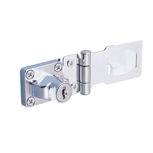 2 Stück Zinklegierungs-Schlüssel-Haspenschloss, schlagfrei, einbruchsicher, Sicherheitsschnalle for Zuhause, Büro, Schuppen, Schrank, Schublade, Holztürschloss Für Cupboard, Schranktüren von SNGUOQ