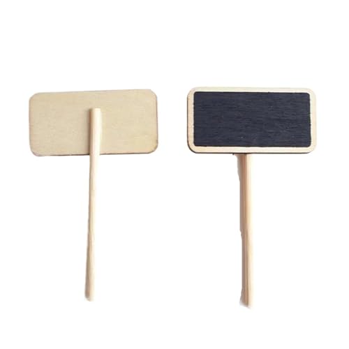 20/40/50Pcs Mini Holz Tafel Clip Outdoor Gartenarbeit Label Dekoration Tag Display Memo Hinweis Klemme Für Topfpflanzen,Kräuter(40pcs,4.1x6.6cm) von SNGUOQ