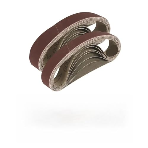 20 stücke Aluminiumoxid-Schleifbänder 15/25 * 330mm Schleifband Mit 100 320 600 800 Körnungen Messerschärfer Polierwerkzeuge Für Zum Schleifen, Feilen(15mmx340mm) von SNGUOQ