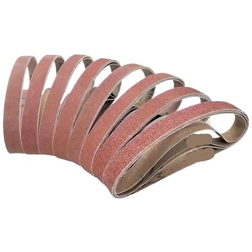20-teiliges Mini-Schleifband-Set, Polierschleifbänder for Schleifen und Polieren, 520 x 20 mm (Körnung 60–800) Für Zum Schleifen, Feilen von SNGUOQ