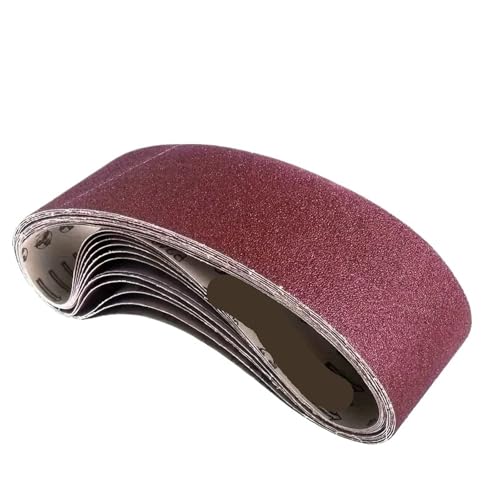 4 x 36 Zoll Aluminiumoxid-Schleifband-Set – Schleifpapier mit Körnungen 60, 80, 120, 150, 240 und 400 for tragbare Schleifbänder Für Zum Schleifen, Feilen(10pcs 80 Grits) von SNGUOQ