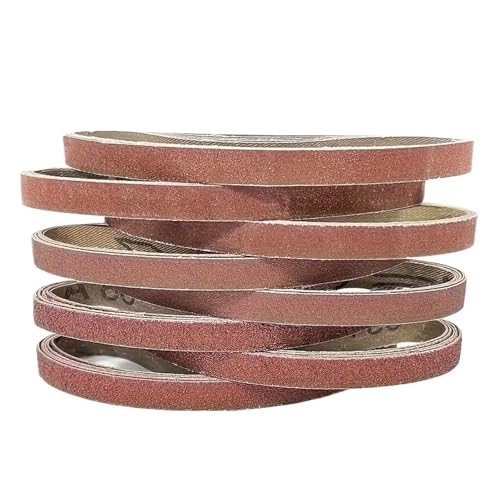 40-teiliges Schleifband-Set, 10 x 330 mm, 60–600, Aluminiumoxid-Schleifband, geeignet for Schleifen von Holz/Fräsern Für Zum Schleifen, Feilen von SNGUOQ