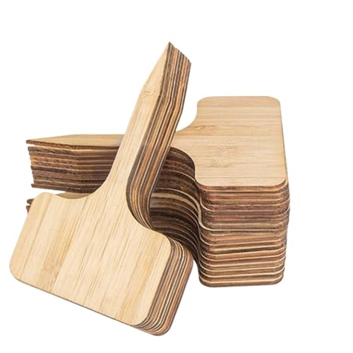 50Pcs Holz Marker Tags Garten T-Typ Anlage Zeichen Floral Für Topfpflanzen,Kräuter 50Pcs Holz Marker Tags Garten T-Typ Anlage Zeichen Floral Für Topfpflanzen,Kräuter von SNGUOQ