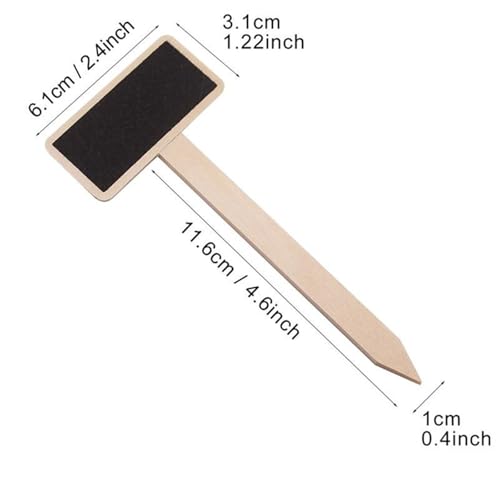 50Pcs Mini Tafel Holz Etiketten Marker for Blumentopf Samen Topf Kräuter Für Topfpflanzen,Kräuter von SNGUOQ