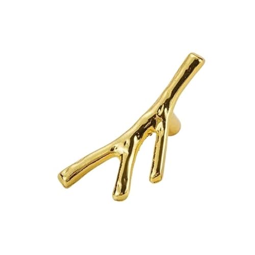 SNGUOQ 4 Pcs Küche Schrank Lagerung Griff Antike Tür Kommoden Kleiderschrank Möbel Griffe Für Küchenschränke, Türgriffe(Gold-Single hole) von SNGUOQ