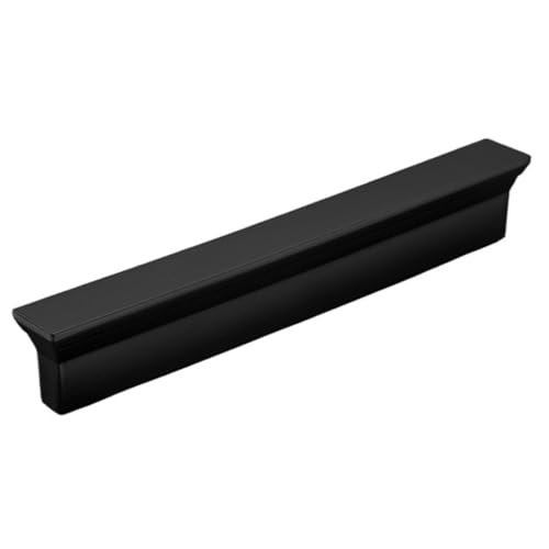 SNGUOQ 4 Stück Moderne Möbelgriffe for Schränke, Kommoden, Schranktürgriffe, Schrankschubladenknöpfe Für Küchenschränke, Türgriffe(Black 128mm) von SNGUOQ