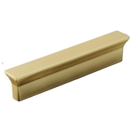 SNGUOQ 4 Stück Moderne Möbelgriffe for Schränke, Kommoden, Schranktürgriffe, Schrankschubladenknöpfe Für Küchenschränke, Türgriffe(Brass Gold 96mm) von SNGUOQ