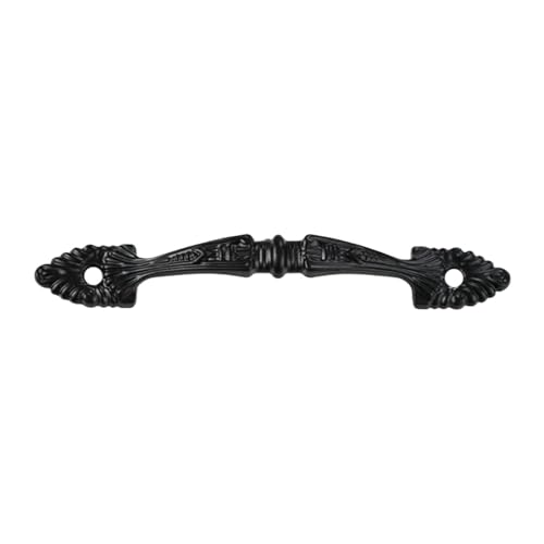 SNGUOQ 6 Pcs Antike Schubladen Schrank Pull Streifen Möbel Griff Tür Für Küchenschränke, Türgriffe(Black 11cm) von SNGUOQ