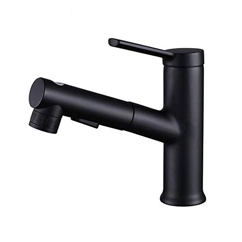 Badezimmerarmaturen für Waschbecken mit Auszug Sprühgerät heißes und kaltes Becken Wasserhahn Messing Multifunktionales Badezimmer Wasserhahn-Chrom von SNHHNSW