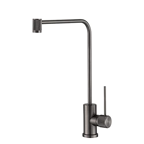 Trinkwasserfilter Tap Küchenspüle Wasserhahn 360 Rotation passt Trinkwasserfiltersysteme umgekehrte Osmose Spülbecken Wasserhahn Taps-Gray-B (Cromo, a) von SNHHNSW