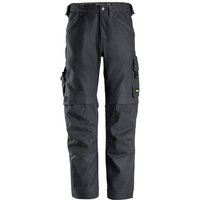 Snickers Workwear - AllroundWork Canvas+ Stretch Arbeitshose 6324 Gr. 50 stahlgrau von SNICKERS WORKWEAR