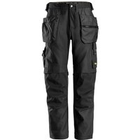 Snickers Workwear AllroundWork Canvas+ Stretch Arbeitshose mit Holstert. 6224 Gr. 48 schwarz von SNICKERS WORKWEAR