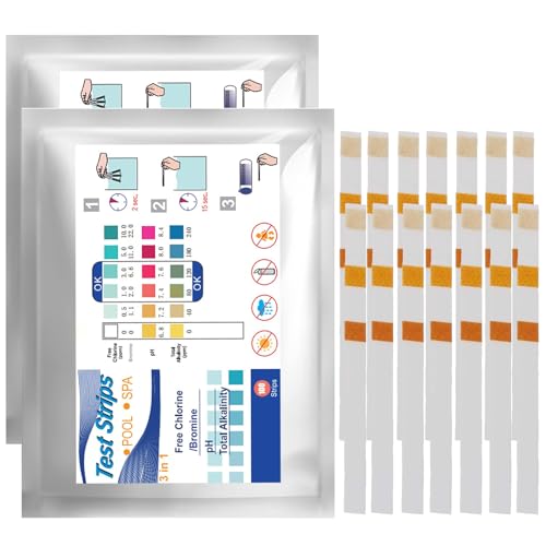 200 Pcs 3 In 1 Pool Teststreifen Ph Teststreifen Pool Tester Ph Und Chlor Teststreifen Pool Pooltester Chlor Und Ph Pool Tester Ph Wert Teststreifen Pool Tester Ph Tester Pool Ph Teststreifen Pool von SNONESIY