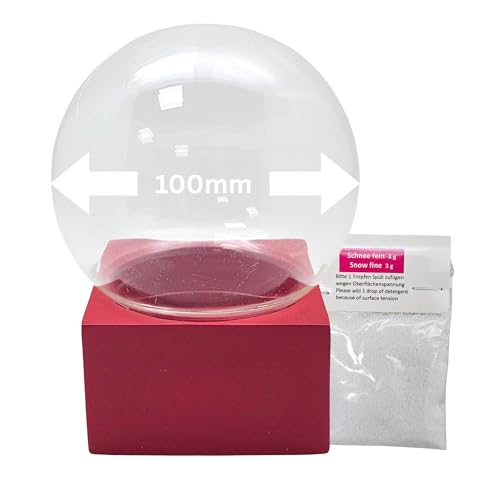 Bastelset DIY Schneekugel m. 1 x Schnee | Do it Yourself mit Glaskugel und Polyresinsockel rot eckig | H: 12 cm B: 10 cm | individuell Schüttelkugel | Glitzerkugel selbermachen | 40122 Bastelset DIY Schneekugel m. 1 x Schnee | Do it Yourself mit Glaskugel und Polyresinsockel rot eckig | H: 12 cm B: 10 cm | individuell Schüttelkugel | Glitzerkugel selbermachen | 40122 von SNOWGLOBE for you - DO IT YOURSELF