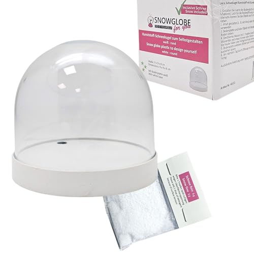 Bastelset DIY Schneekugel für FIMO m. 1 x Schnee | Do it Yourself Schneekugelset Kunststoff | runde Form 86 x 75mm | Sockel weiß | 40131 Bastelset DIY Schneekugel für FIMO m. 1 x Schnee | Do it Yourself Schneekugelset Kunststoff | runde Form 86 x 75mm | Sockel weiß | 40131 von SNOWGLOBE for you - DO IT YOURSELF