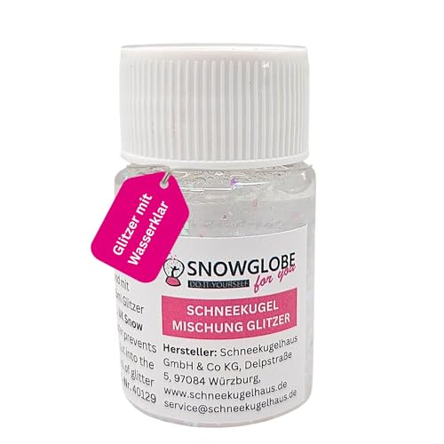 Fertigmischung mit Wasserklar und Glitzer | für Bastelset DIY Schneekugel Do it yourself | 15 ml Inhalt | 40129 Fertigmischung mit Wasserklar und Glitzer | für Bastelset DIY Schneekugel Do it yourself | 15 ml Inhalt | 40129 von SNOWGLOBE for you - DO IT YOURSELF