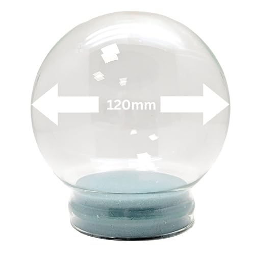 Bastel-Schneekugel Ersatzglas | DIY Ersatzglas | Schneekugel reparieren | 120mm Durchmesser | 40007 von Schneekugelhaus