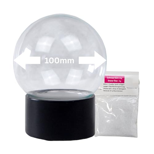 Bastelset DIY Schneekugel mit 1 x Schnee | Do it Yourself mit Glaskugel und Polyresinsockel schwarz | 100mm Durchmesser 120mm Höhe | 40053 Bastelset DIY Schneekugel mit 1 x Schnee | Do it Yourself mit Glaskugel und Polyresinsockel schwarz | 100mm Durchmesser 120mm Höhe | 40053 von SNOWGLOBE for you - DO IT YOURSELF