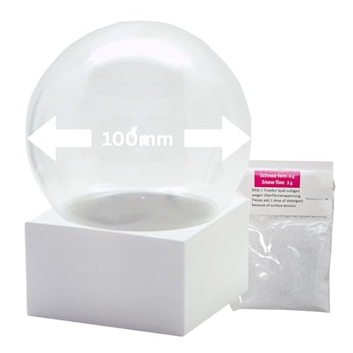 Snowglobe for You | Bastelset DIY Schneekugel mit 1 x Schnee | Do it Yourself mit Glaskugel und Polyresinsockel weiß eckig | 100mm Durchmesser | individuell Schüttelkugel | 40068 Snowglobe for You | Bastelset DIY Schneekugel mit 1 x Schnee | Do it Yourself mit Glaskugel und Polyresinsockel weiß eckig | 100mm Durchmesser | individuell Schüttelkugel | 40068 von SNOWGLOBE for you - DO IT YOURSELF