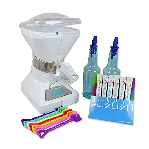 Little Snowie Max Schneekegelmaschine – Premium-Eisschabemaschine mit Pulver-Sticks-Sirup-Mischung, Set mit 6 Sticks von SNOWIE