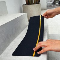 5er-Pack) 15 cm x 61 cm Anti-Rutsch-Klebeband, Treppenstufen mit reflektierendem Streifen, Stufen für den Außen- und Innenbereich von SNQ