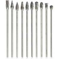 10 Stück Wolframkarbid-Rotationsfräser, einzelner Doppelschnitt-Rotationsfräser mit 3-mm-Schaftfeilen, Raspel-Spiralbohrer, Polierwerkzeug-Zubehör, 10 Stück Wolframkarbid-Rotationsfräser, einzelner Doppelschnitt-Rotationsfräser mit 3-mm-Schaftfeilen, Raspel-Spiralbohrer, Polierwerkzeug-Zubehör, von SNQ