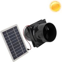 SNQ - 10W Solar-Abluftventilator, Abluftventilator mit Solarpanel, Ventilator für Tierhäuser, Hühnerställe, Wohnmobile, Gewächshäuser von SNQ