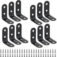 12 Pièces équerre de Fixation 40mmX40mm Equerre de Fixation Noir Angle Droit Support en forme de l 40mm équerre Angle 90 Degrés en Acier Inoxydable von SNQ