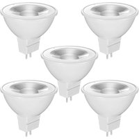 SNQ - 12V GU5.3 MR16 LED-Leuchtmittel, Warmweiß 2700K, 520LM, 36°-Winkel, 12V-LED-Leuchtmittel, nicht dimmbar, 5er-Pack von SNQ